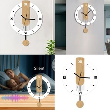 Quiet Grains Wall Swing Clock