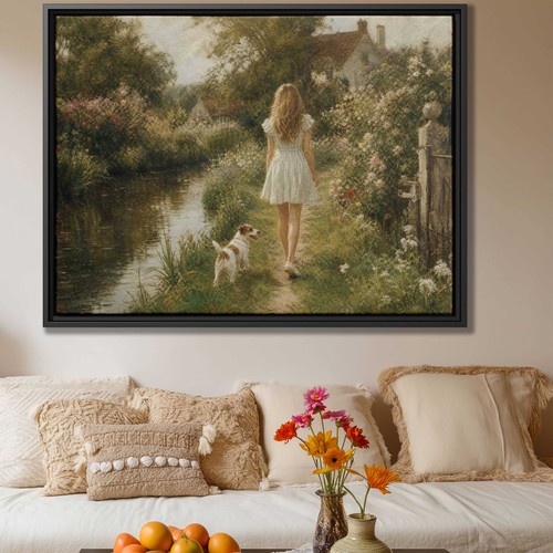 Jack russell dog - dog, painting