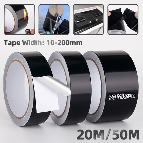 Black aluminium foil - black,