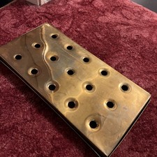 RARE VINTAGE SOLID BRASS TRADITIONAL PUB DRIP TRAY BEER ALE HOME BAR MANCAVE 