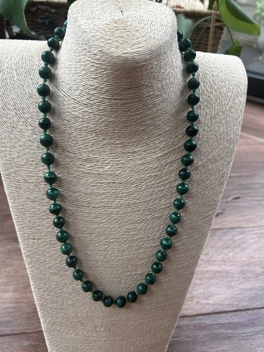 Vintage natural malachite - vintage, bead