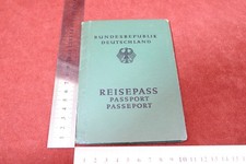 Old passport FRG of a