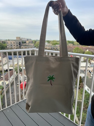 Handmade cotton tote - tote,