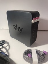 Sky Hub SR-102 Wireless WiFi Broadband Internet Modem Router Black + Power Cable