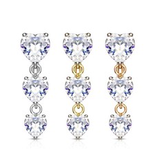 Belly bar reverse hearts top