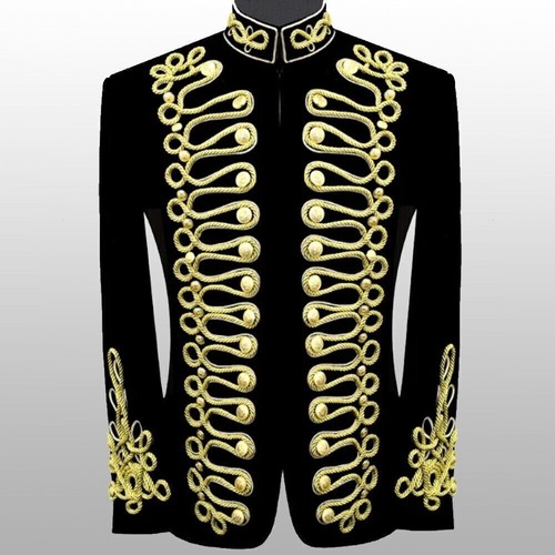 Men braided hussar velvet - men's,
