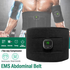 Rechargeable EMS Abdominal Muscle Toning Belt Trainer ABS Stimulator Toner Belt