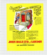 X1988) John Dale Ltd Of London Carr & Son Day & Martin  ADVERT - 1948 Cutting