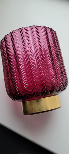 Purple candle holder vase - purple,