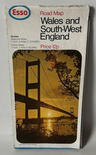 Esso road map wales - esso, &