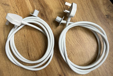2x Genuine Apple iMac Volex Mains Power Charger Lead Cable Cord , UK Plug