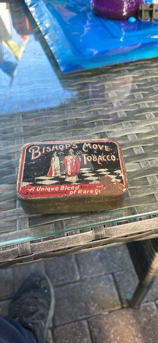 Bishops move loose tobacco tin - tobacco,
