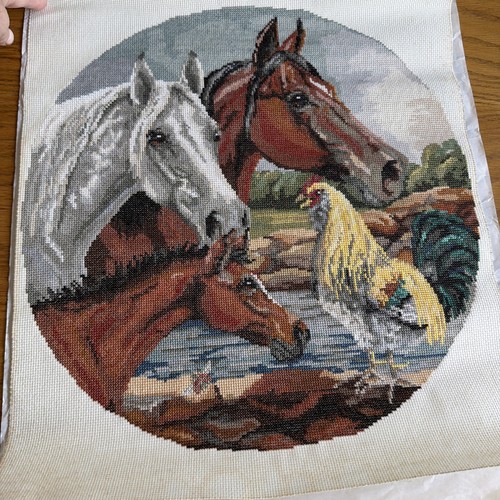 Cross stitch finished piece - cross,