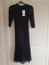 Zara Ladies Black lace Dress