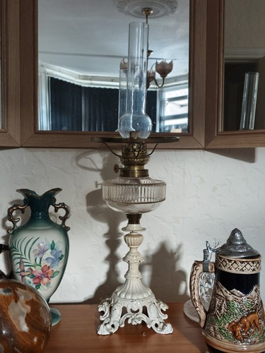 Vintage oil paraffin lamp - vintage,