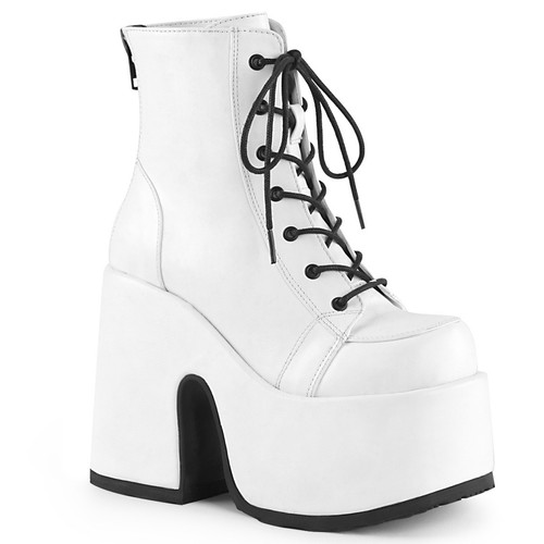 Demonia camel 203 white - uk,