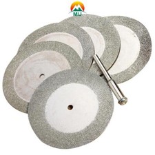 10x Diamond Cutter Grinding Wheel 2x Arbor Shaft Blades Abrasives Tool Sharpener