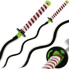 Bamboo Anime Sword Demon Slayer Wood Prop Cosplay Blunt Katana Gift Sheath 100cm