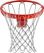 Spalding Regulation Size 18" Steel Basketball Rim w/ Net | Fixed or Breakaway