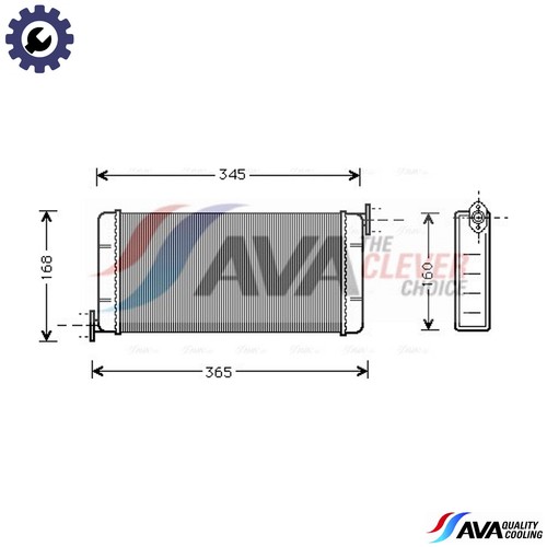 Heat exchanger interior - heat,