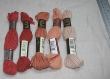 DMC tapestry wool 5x8m shades 7920, 7303, 7176, 7175, and 7162