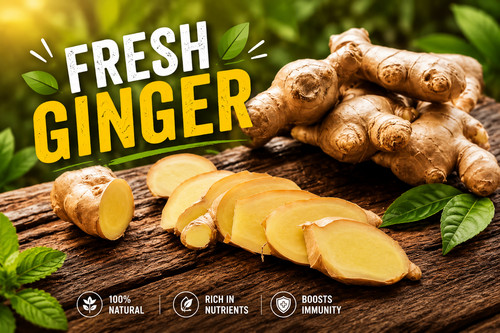 Fresh organic ginger - ginger, 250g-1kg