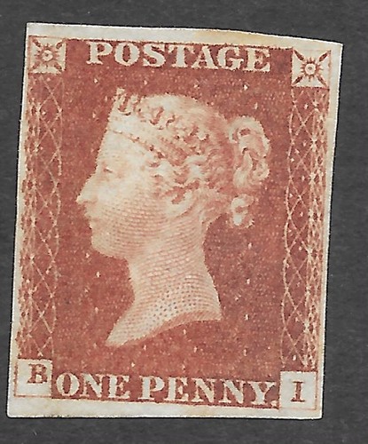 1841 penny red - red, deep