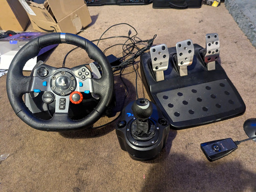 G29 steering wheel with pedals - steering,