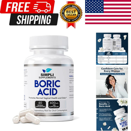 Boric acid suppositories - 60,