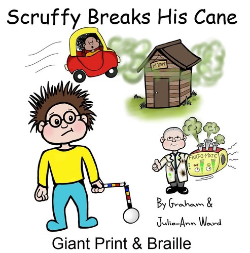 Braille book scruffy - braille, breaks