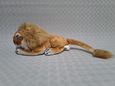 Soft Toy Lion 10" Long Laying Down- PMS- Life Like Realistic Stuffed Animal