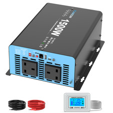 1500W 3000W Pure Sine Wave Power Inverter 12V to 240V Converter Boat LCD Remote