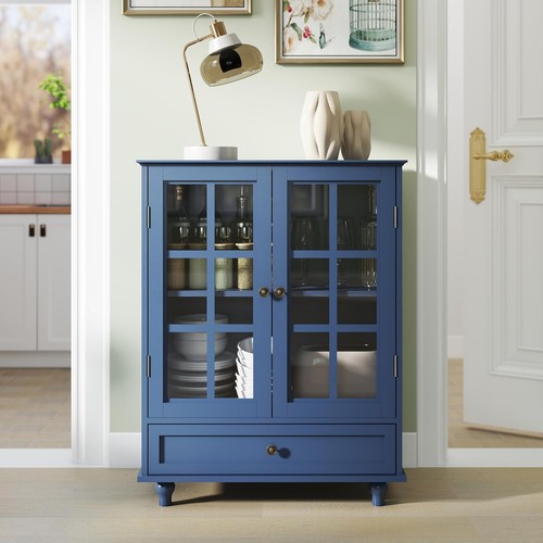 Wooden curio display cabinet - wooden,
