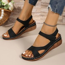 NEW Womens Mid Wedge Heel