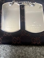 Genuine Gucci Dog Tags