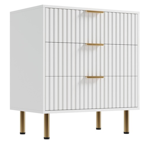 Fluted drawer dresser wide - dresser,