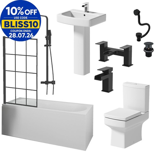 Complete bathroom suite black - suite,
