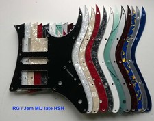 Pickguard for Ibanez RG Jem post2000 MiJ RG550 Genesis RG750 HSH HH Hxx +colours