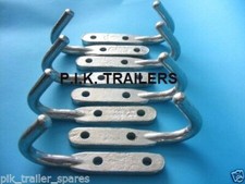 8 x Heavy Duty Large Rope Hooks Tie Down Zinc Plated Steel for Trailer Lorry