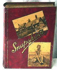 TIN BOX ANTIQUE FAUX BOOK