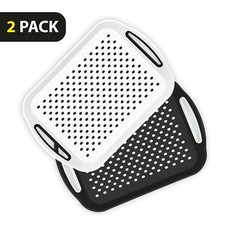 2x Anti-Slip Plastic Serving