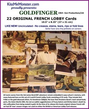 22 French Lobby Cards 1964 Pussy Galore Goldfinger Sean Connery James Bond 007