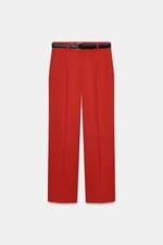 ZARA DARK RED STRAIGHT LEG