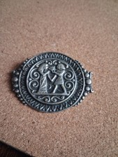 Vintage Viking pin pewter