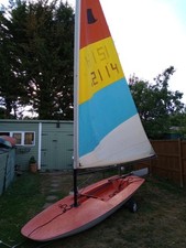 Topper Dinghy And Launch Trolley. Ideal Starter Boat Package. Only £170