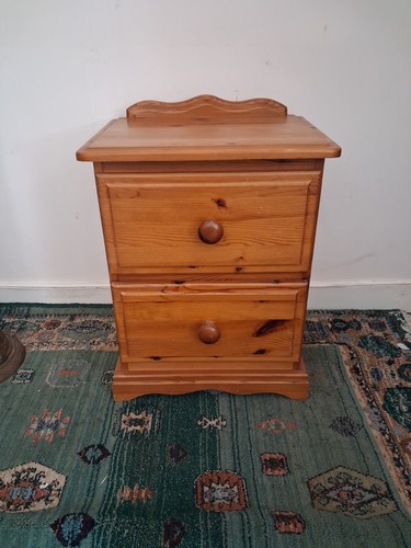 Pine bedside table with - bedside, 2