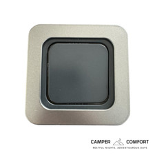 CBE C-Line Campervan 12v Single light Switch, Caravan Motorhome Gun Metal Grey