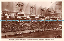 R307288 Window Ladder and Rope Climbing Display by Boys of the Royal Navy Fleetw