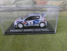 1:43 scale diecast PEUGEOT 206WRC Rally Car Rally Mille Miglia 2003 M.Campos -C.