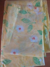 Single duvet cover and pillow case yellow floral